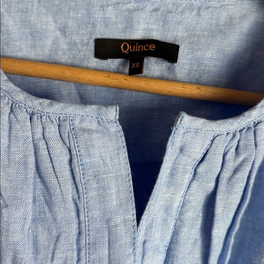 Quince 100% European Linen Tiered Maxi Dress XS - Picture 7 of 12